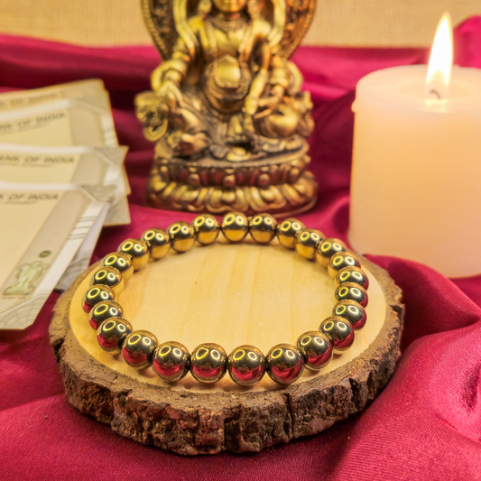 Golden Money Magnet Bracelet, Original Golden Pyrite, Wealth Attraction