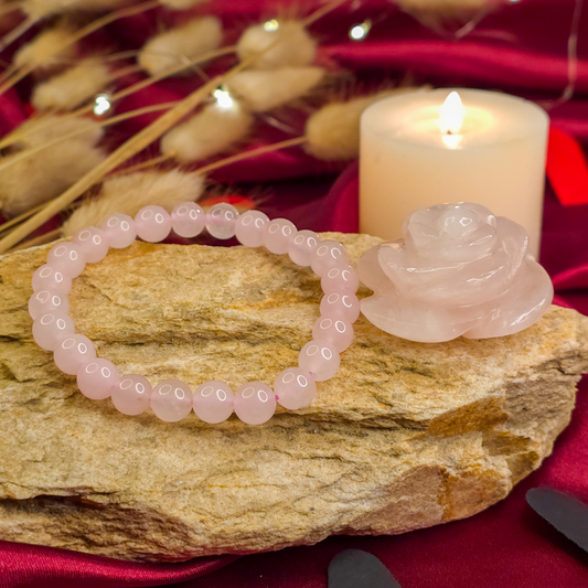 Love Attraction Bracelet, Rose Quartz, Original Crystal