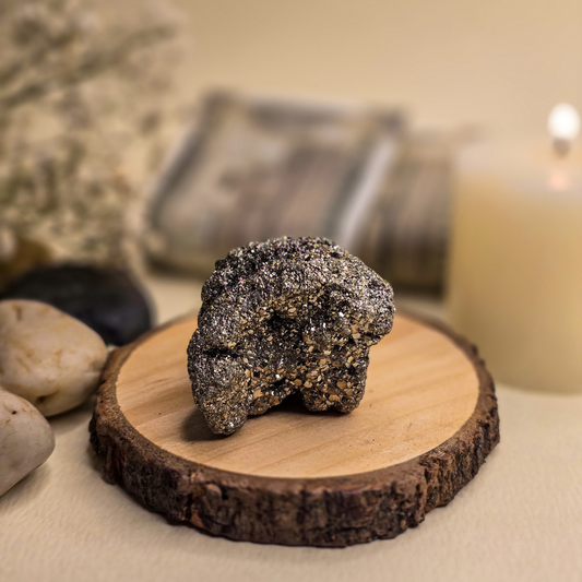 Money Magnet Cluster, Original Pyrite Stone, Wealth Attraction