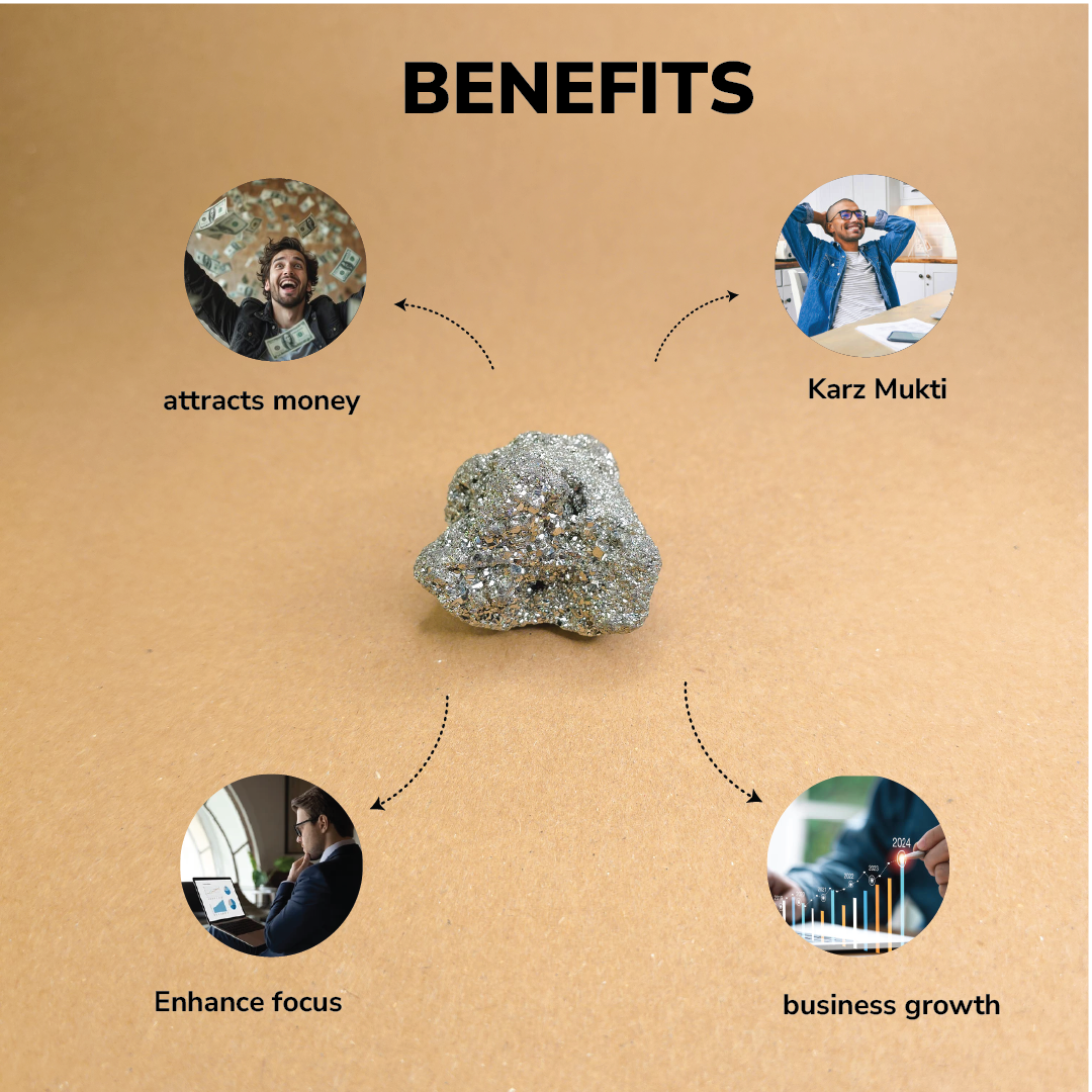Money Magnet Cluster (Original Pyrite Stone)