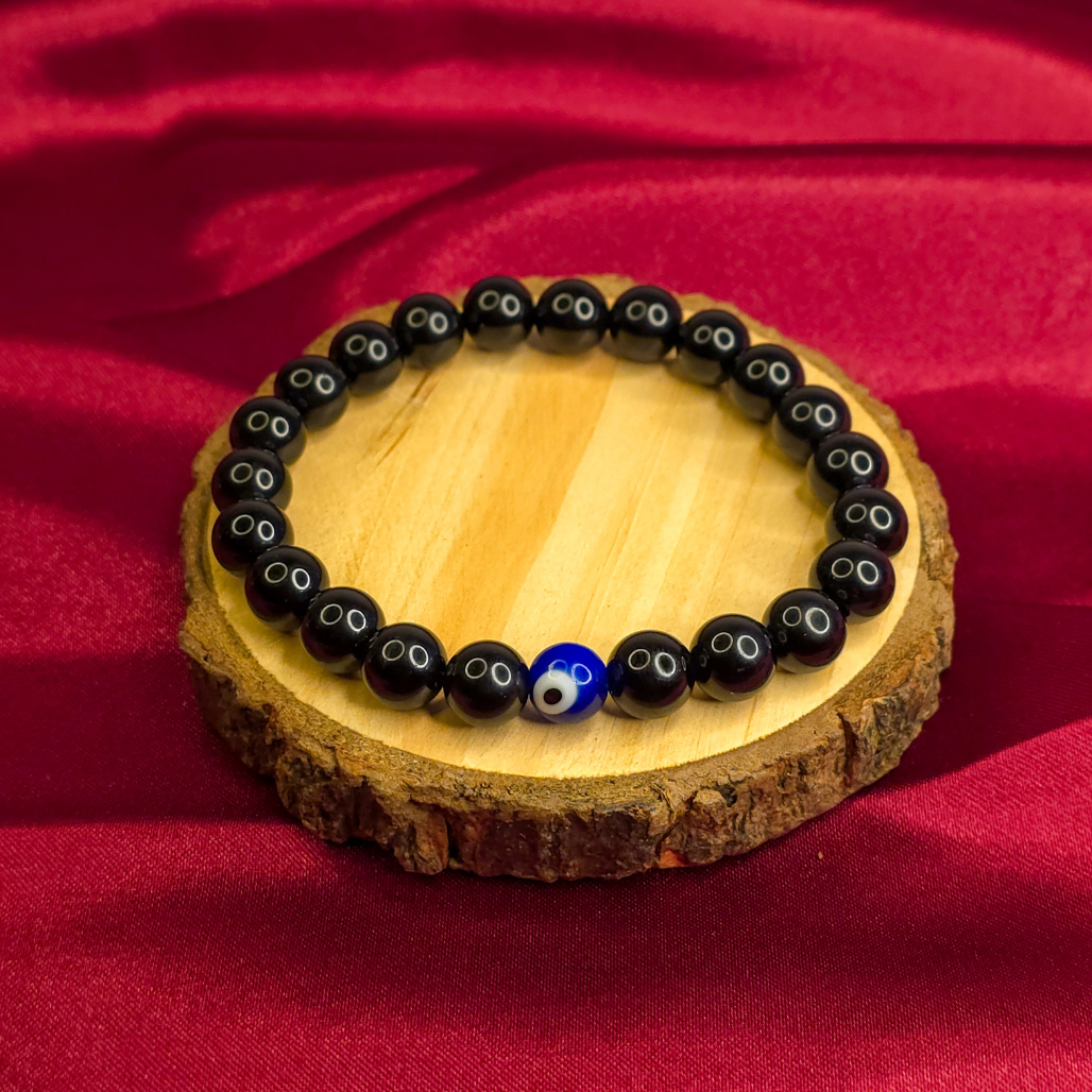Ultimate Protection Bracelet (Original Black Obsidian with Evil Eye)