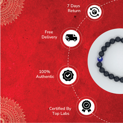 Ultimate Protection Bracelet (Original Black Obsidian with Evil Eye)
