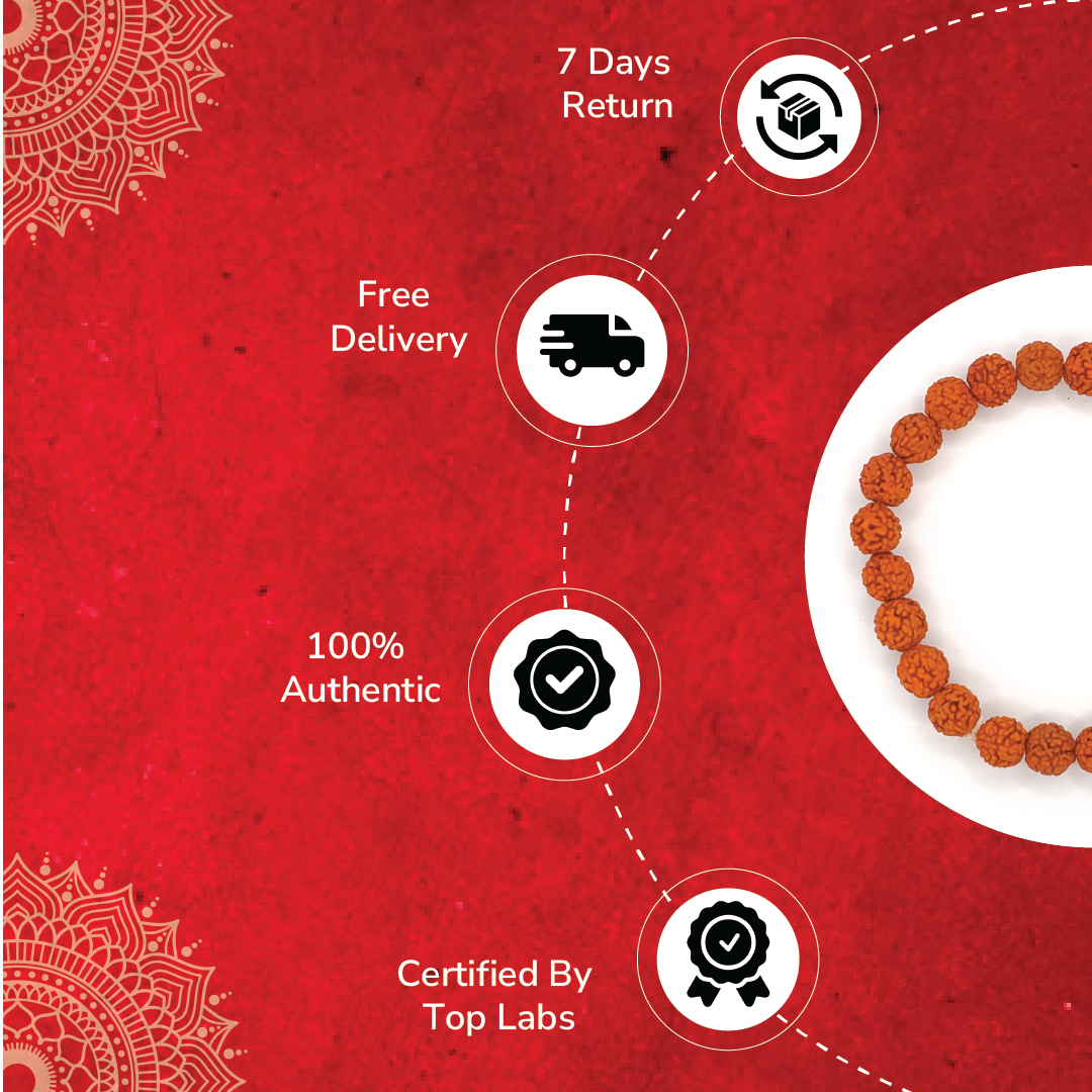 5 Mukhi Rudraksha Bracelet